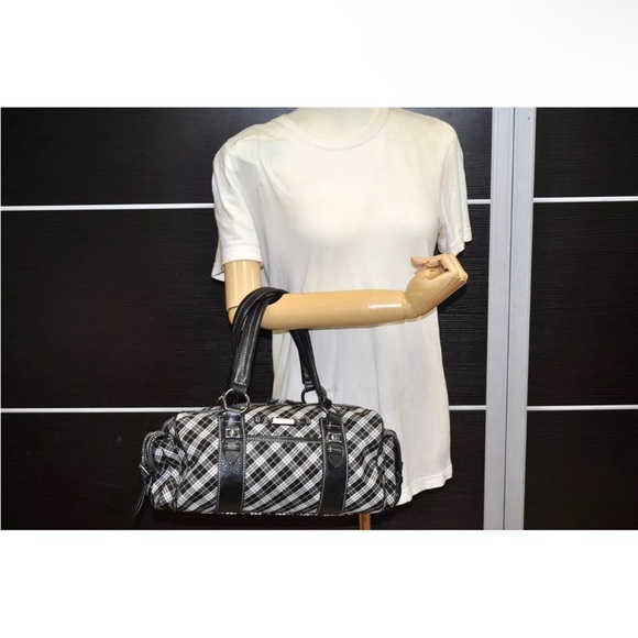 Burberry Blue Label Japan Exclusive Black Check Handbag EUC - Picture 15 of 17